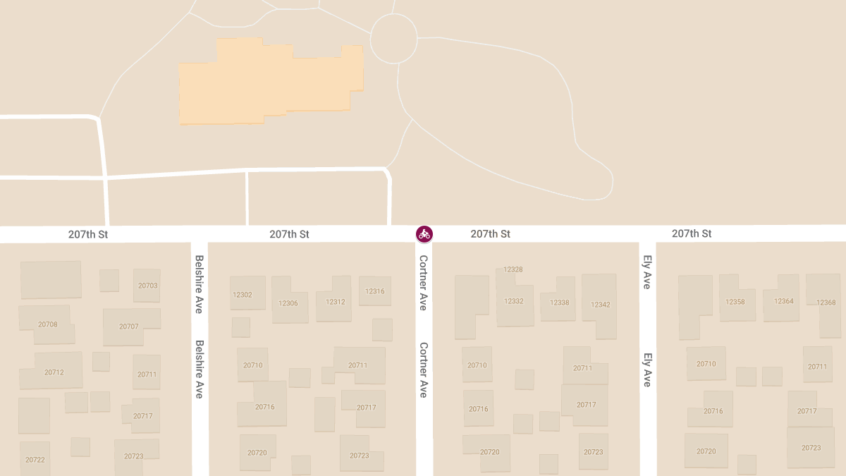 Motorcycle and Tesla Collision with Injuries at 207th St & Cortner Ave