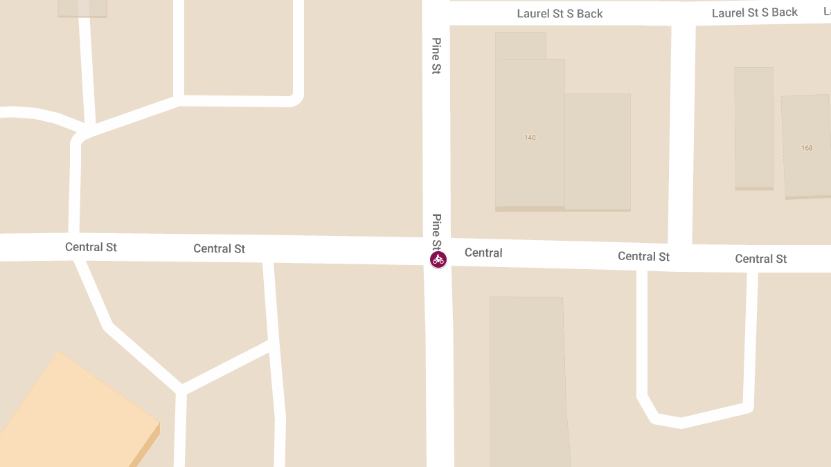 Motorcyclist Hurt in Collision at Central St & Pine St