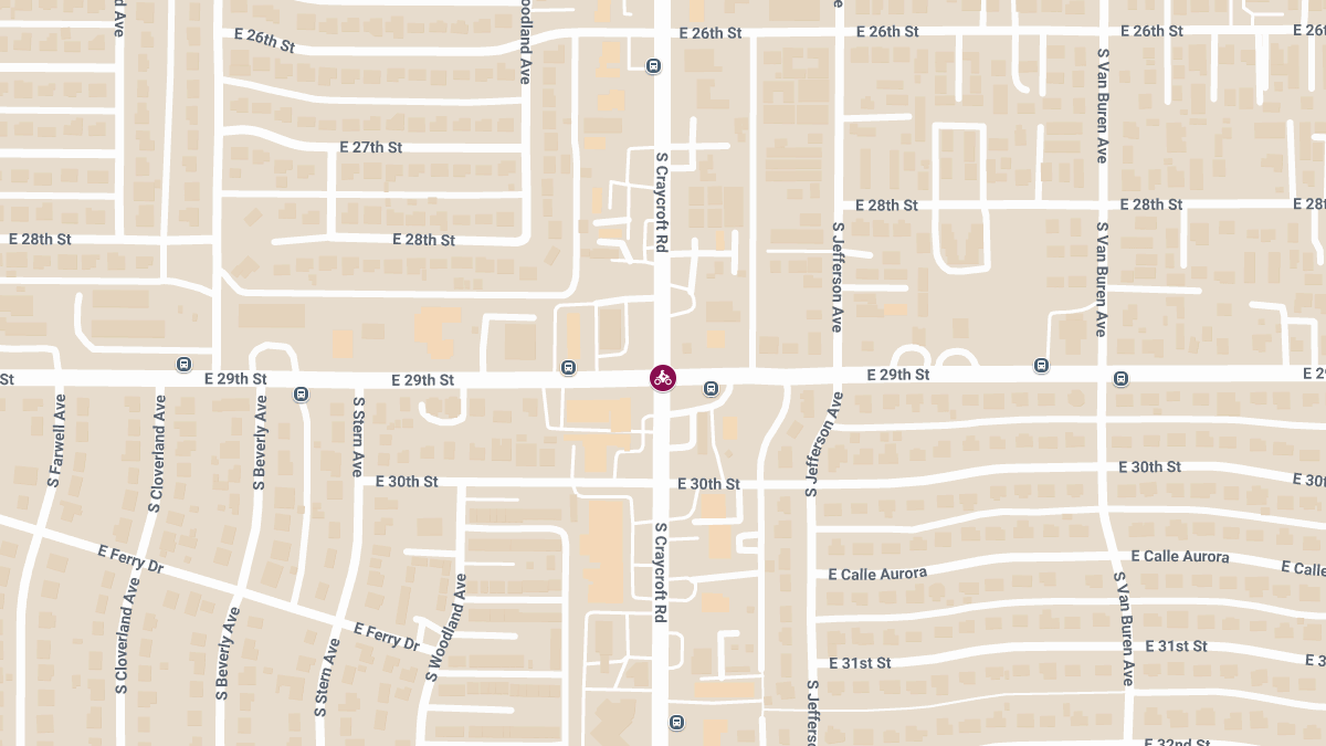 Motorcyclist Injured in Crash at 29th St & Craycroft Rd