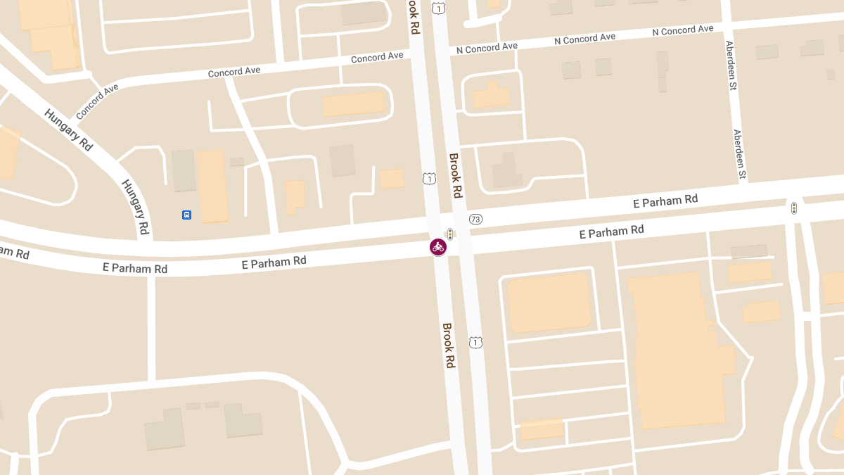 Motorcyclist Injured in Crash at E Parham Rd & Brook Rd
