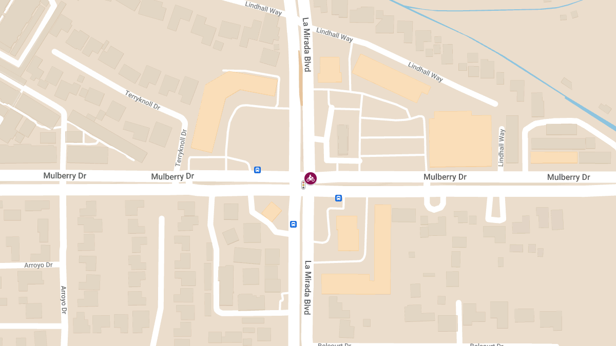 Motorcyclist Injured in Crash at Mulberry Dr & La Mirada Blvd