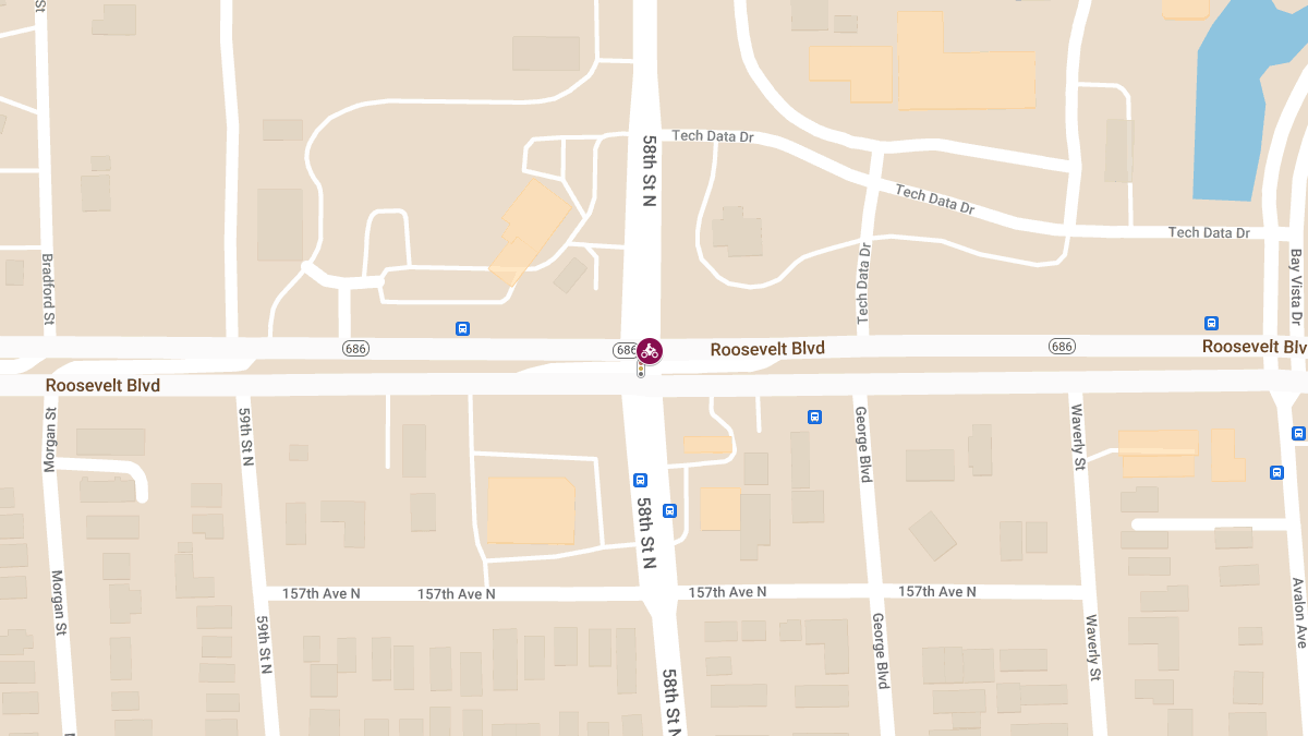 Motorcyclist Injured in Crash at Roosevelt Blvd & 58th St N