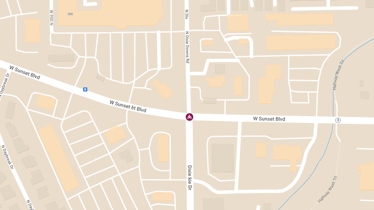 Motorcyclist Injured in Crash at Sunset Blvd & Dixie Downs Rd