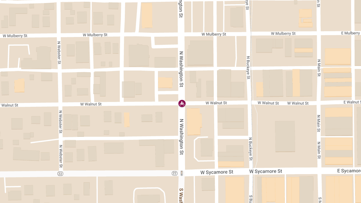 Motorcyclist Injured in Crash at Washington St & Walnut St