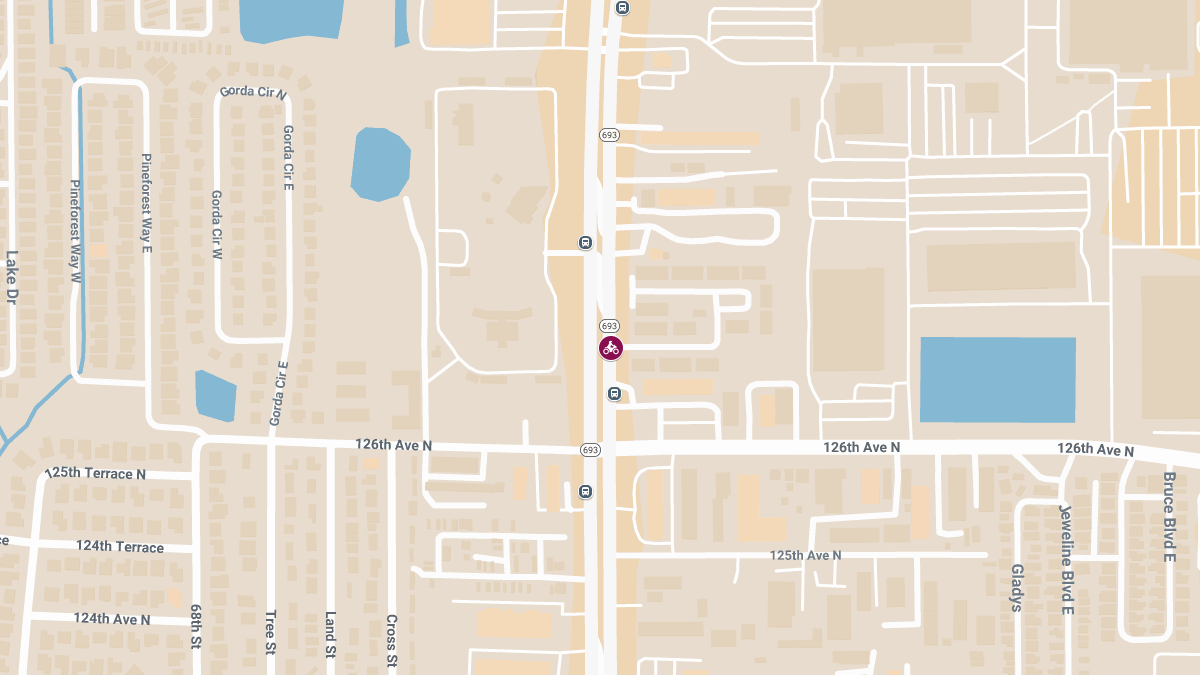 Motorcyclist Injured in Crash on 66th St N Near 126th Ave N