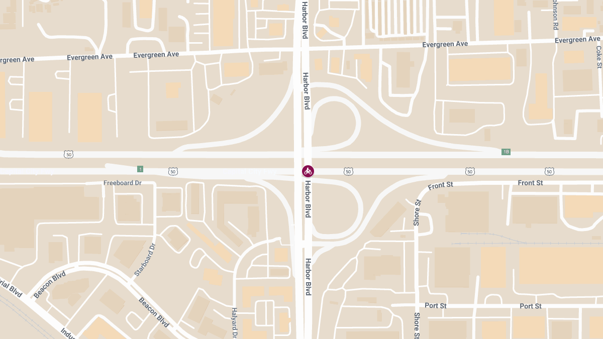 Motorcyclist Injured in Crash on Eastbound Highway 50 Near Harbor Blvd