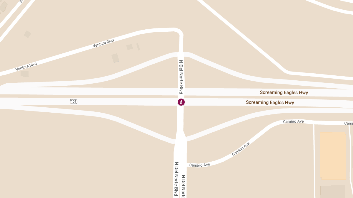 Motorcyclist Injured in Crash on Highway 101 Near Del Norte Blvd