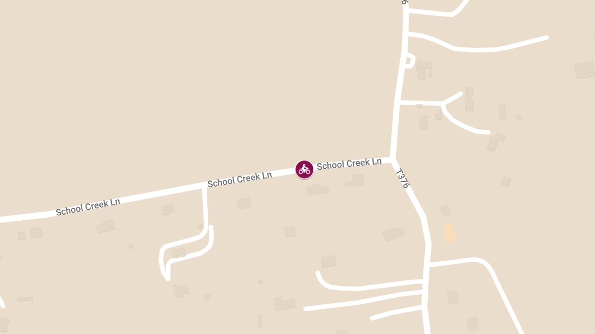 Motorcyclist Injured in Crash on School Creek Ln