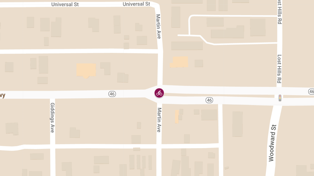 Motorcyclist Killed in Crash at State Route 46 & Martin Ave