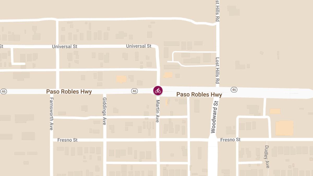 Motorcyclist Killed in Crash on Highway 46 at Martin Ave