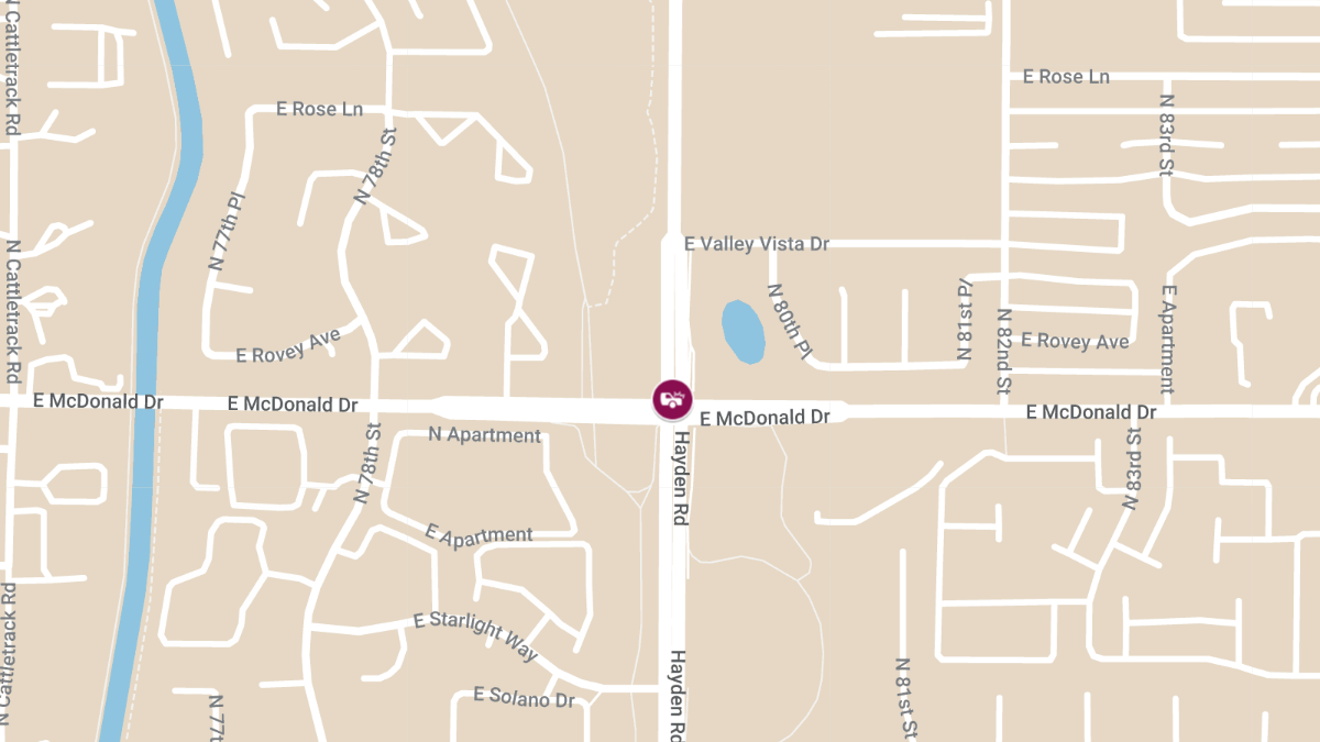 Multi-Vehicle Crash at Hayden Rd & McDonald Dr Leaves One Critically Injured