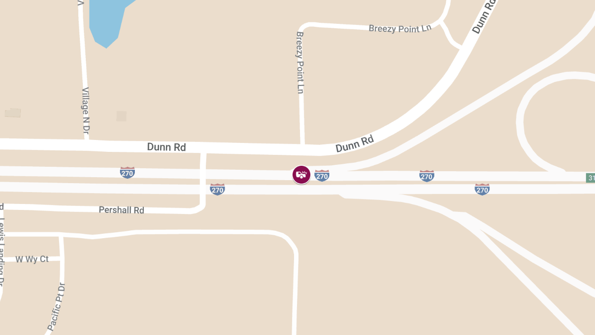 Multi-Vehicle Crash on I-270 Injures One