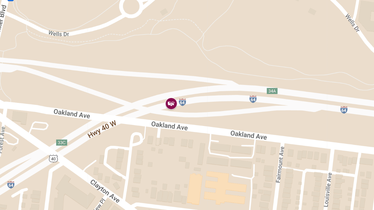 Multi-Vehicle Crash on WB I-64 at Clayton Rd