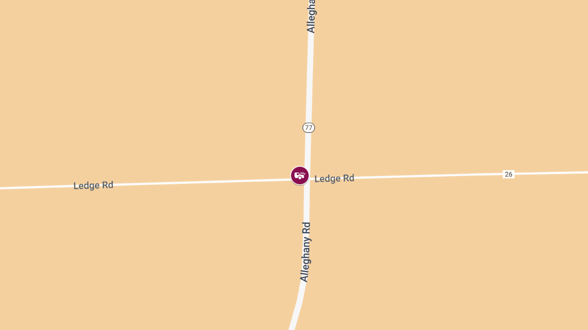 Multi-Vehicle Crash with Injuries at Alleghany Rd & Ledge Rd