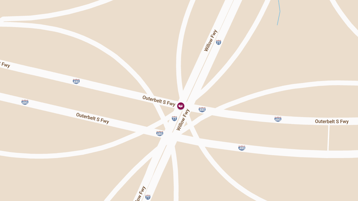 Multi-Vehicle Crash with Injuries at I-480EI-77S Exit
