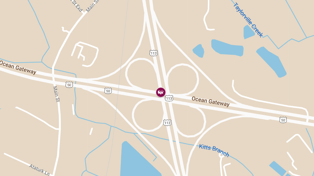 Multi-Vehicle Crash with Injuries on EB Rt 50 near Rt 113