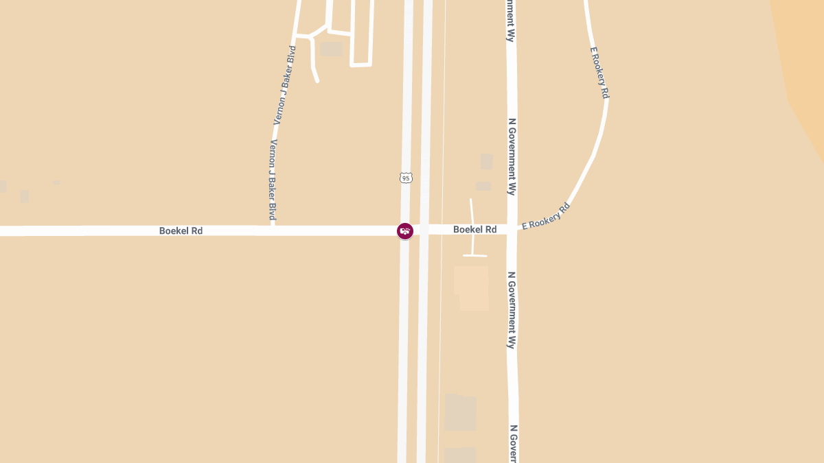 Multi-Vehicle Crash with Injuries on US 95 at Boekel Rd