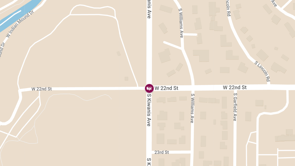 Multi-Vehicle Injury Crash at W 22nd St and S Kiwanis Ave