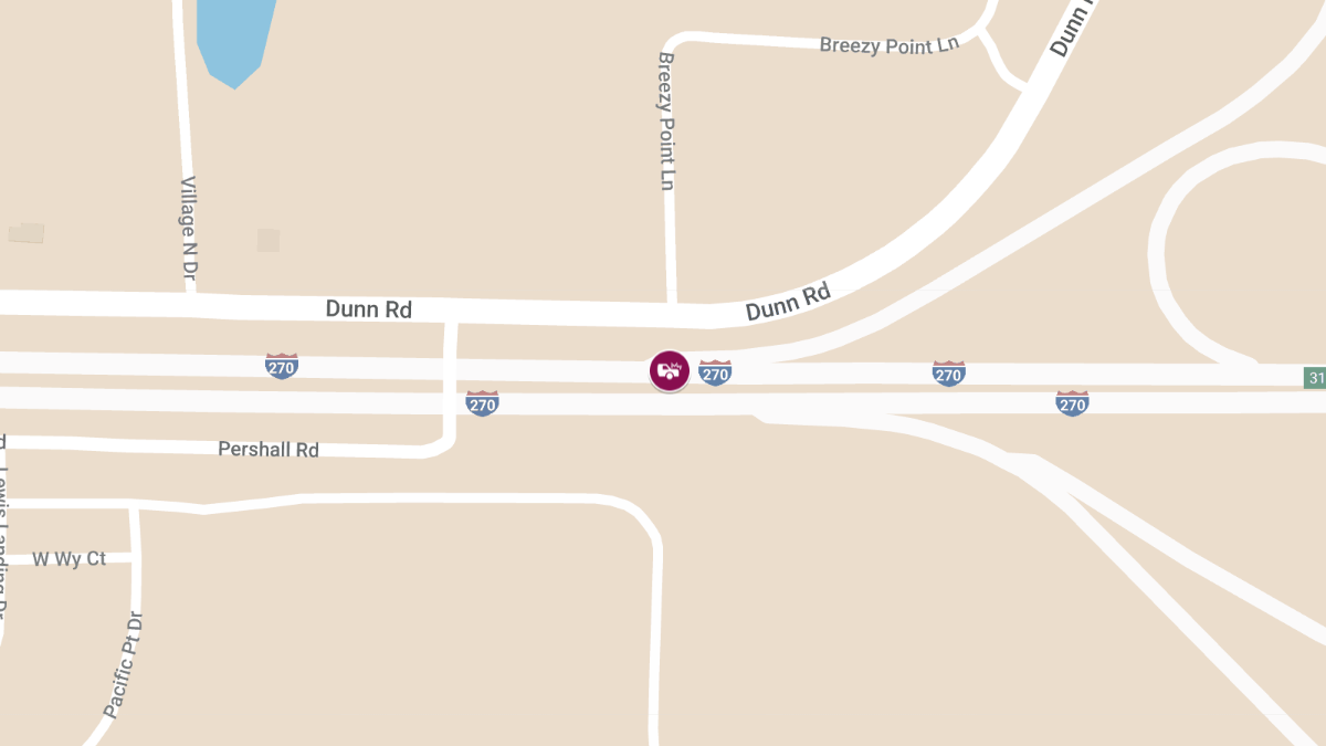 Multi-Vehicle Pileup on I-270 Injures Four, One Vehicle Catches Fire