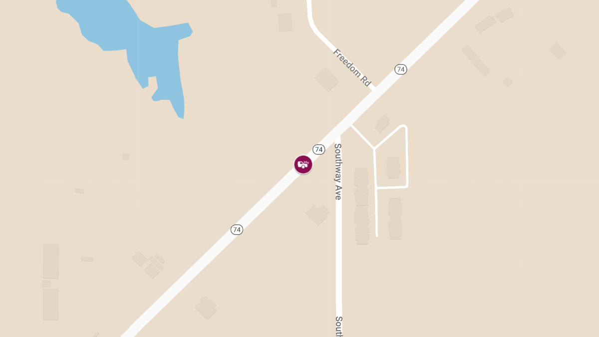 Multiple Injuries Reported in Crash on Highway 74 South of Forrest Hills Rd