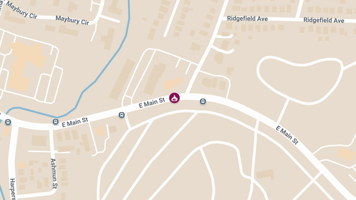 One Hospitalized After Fire on E Main St