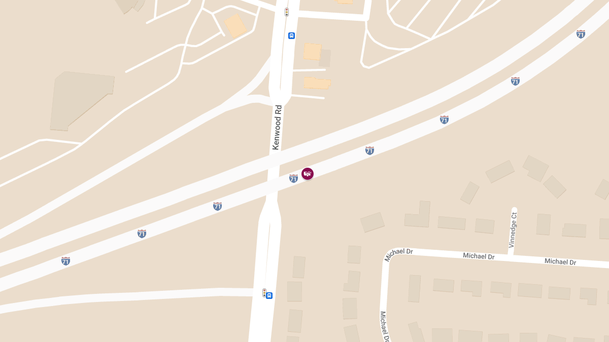 One Hospitalized After Hit-and-Run Crash on I-71 Near Kenwood Rd