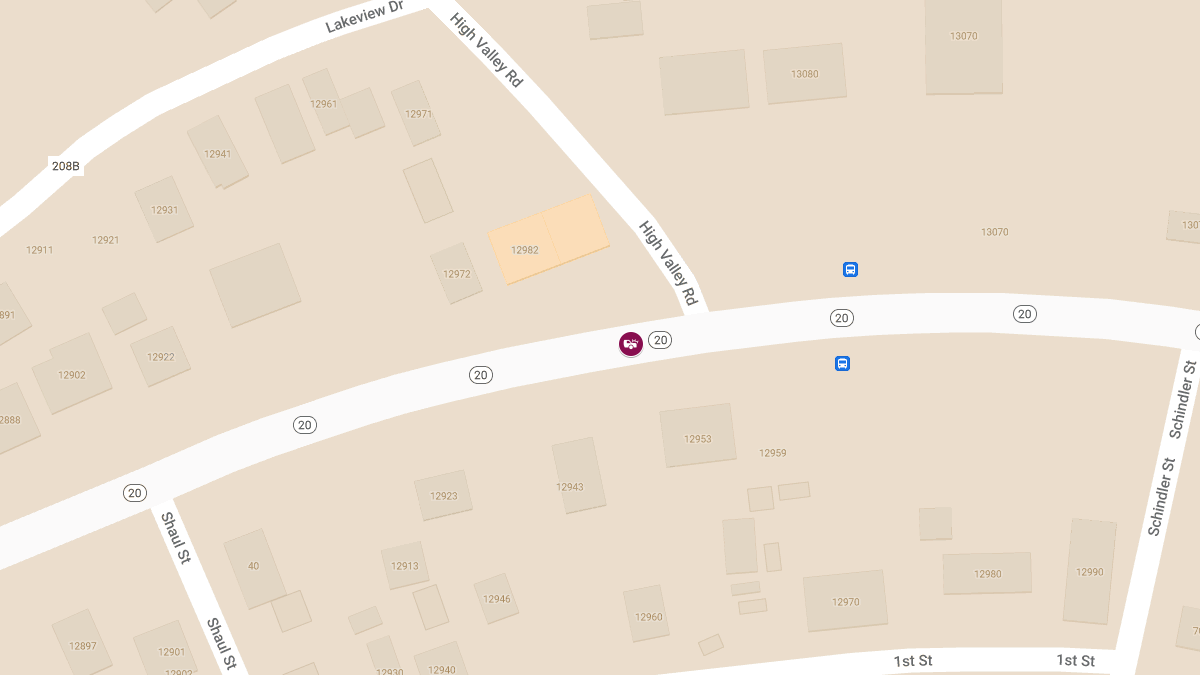 One Hospitalized After Two-Vehicle Crash on SR-20