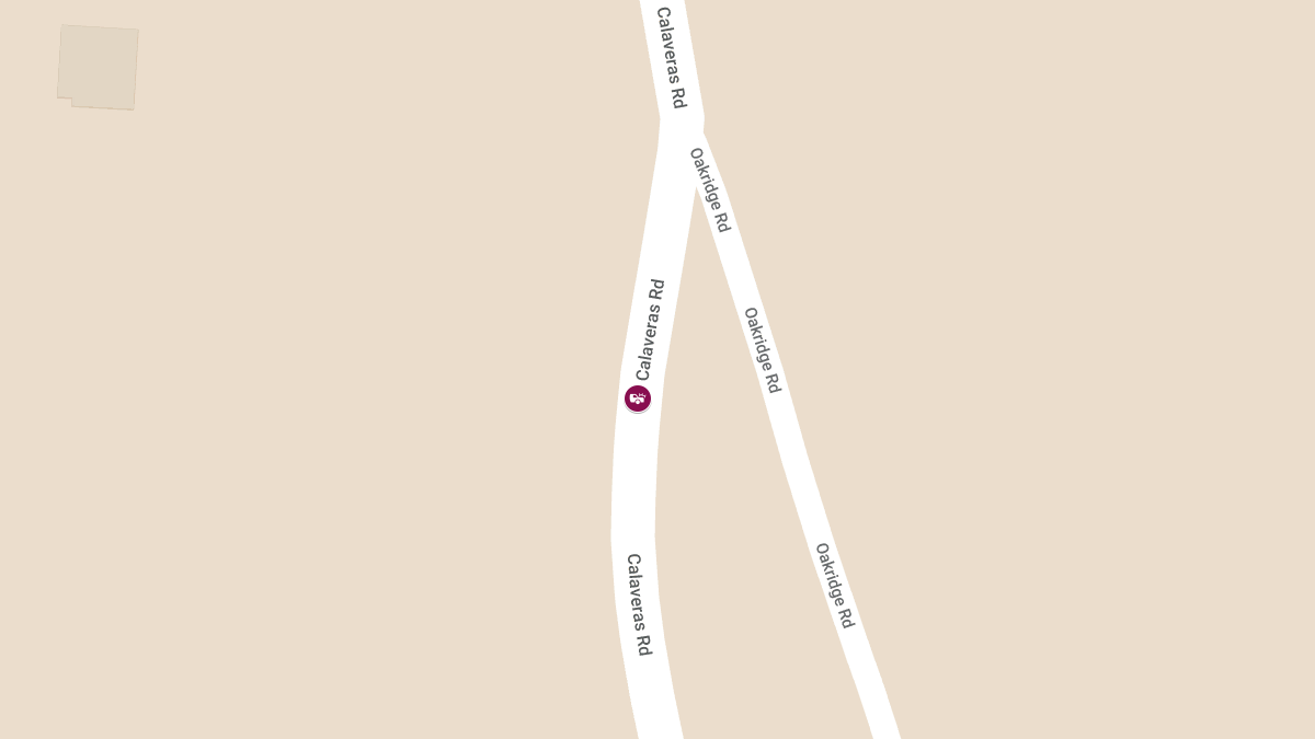 One Injured in Car Crash on Calaveras Rd Near Oakridge Rd