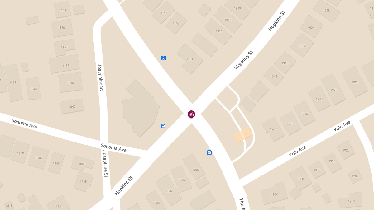 One Injured in Car and Bicycle Collision at The Alameda & Hopkins St