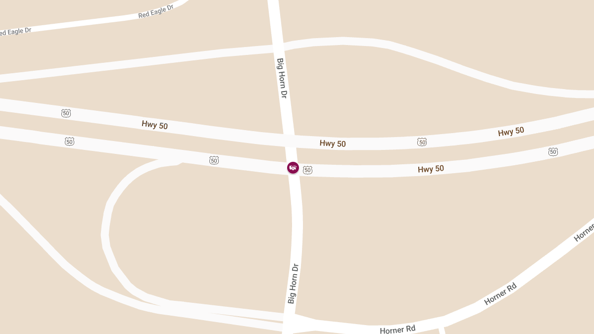 One Injured in Crash at Big Horn Dr & US 50 WB Ramp