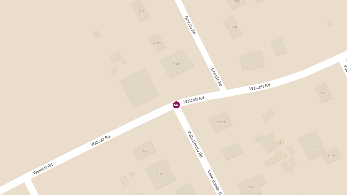 One Injured in Crash at Valle Bonita and Walcott Rd