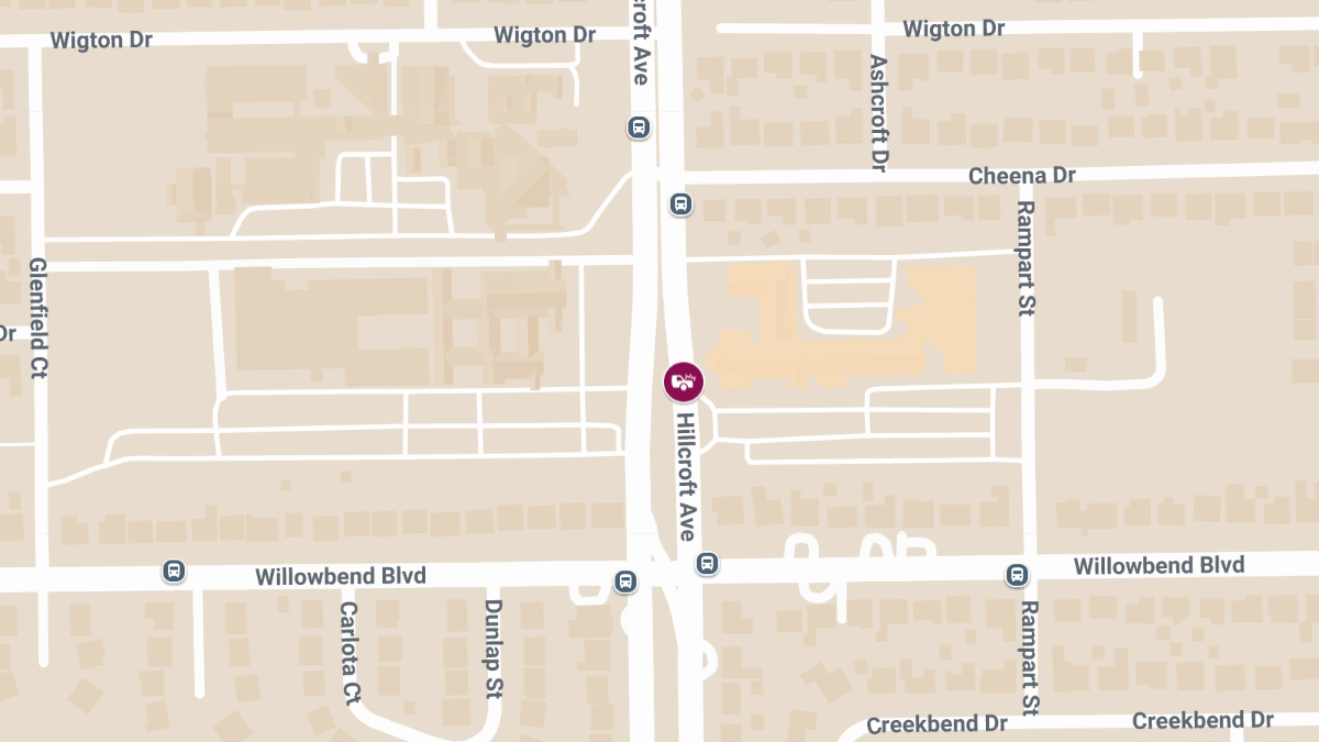 One Injured in Crash on Hillcroft St