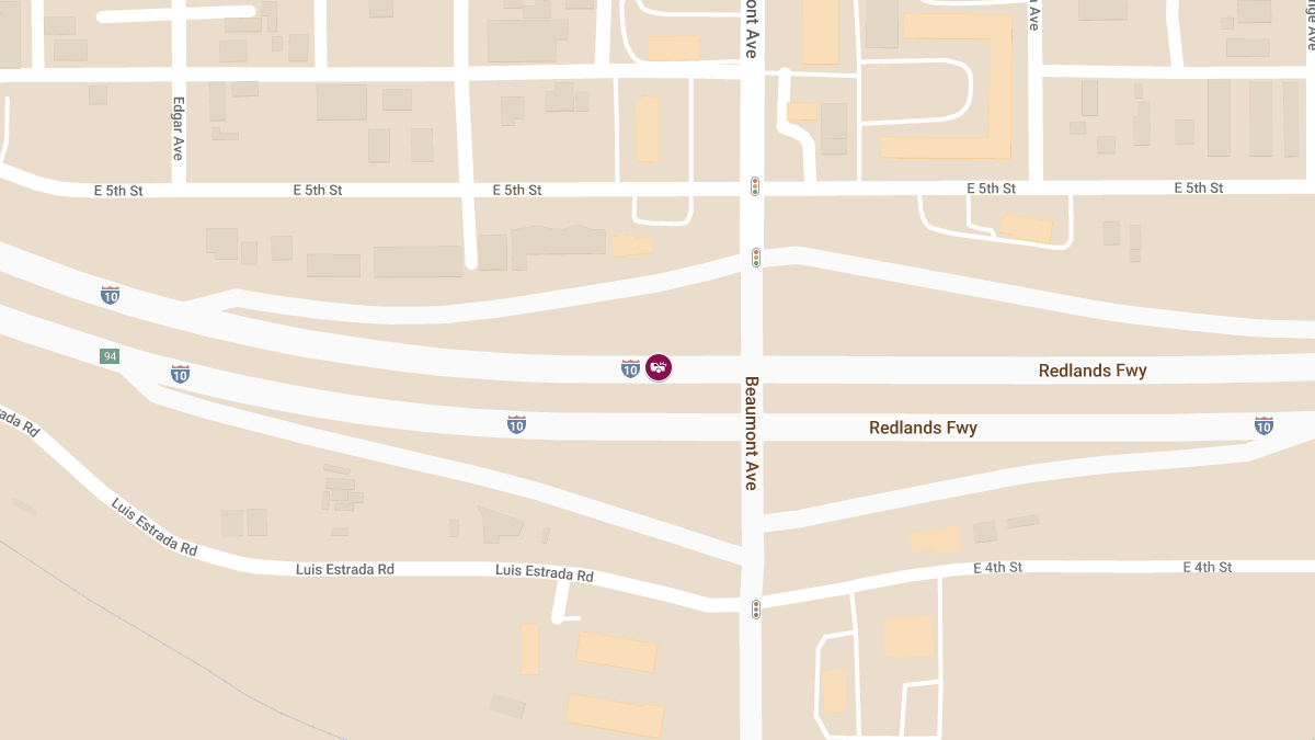 One Injured in Crash on I-10 Near Beaumont Ave