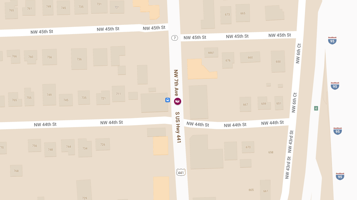 One Injured in Crash on NW 7th Ave