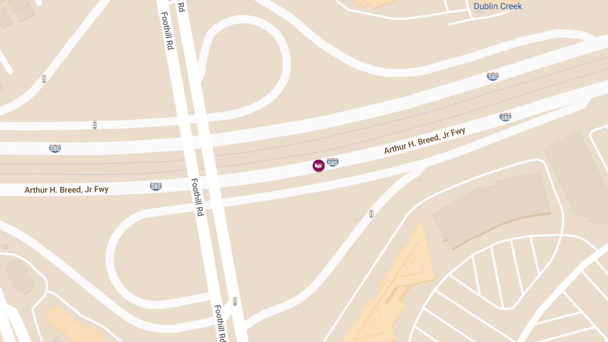 One Injured in Multi-Vehicle Collision on I-580 Near San Ramon Rd