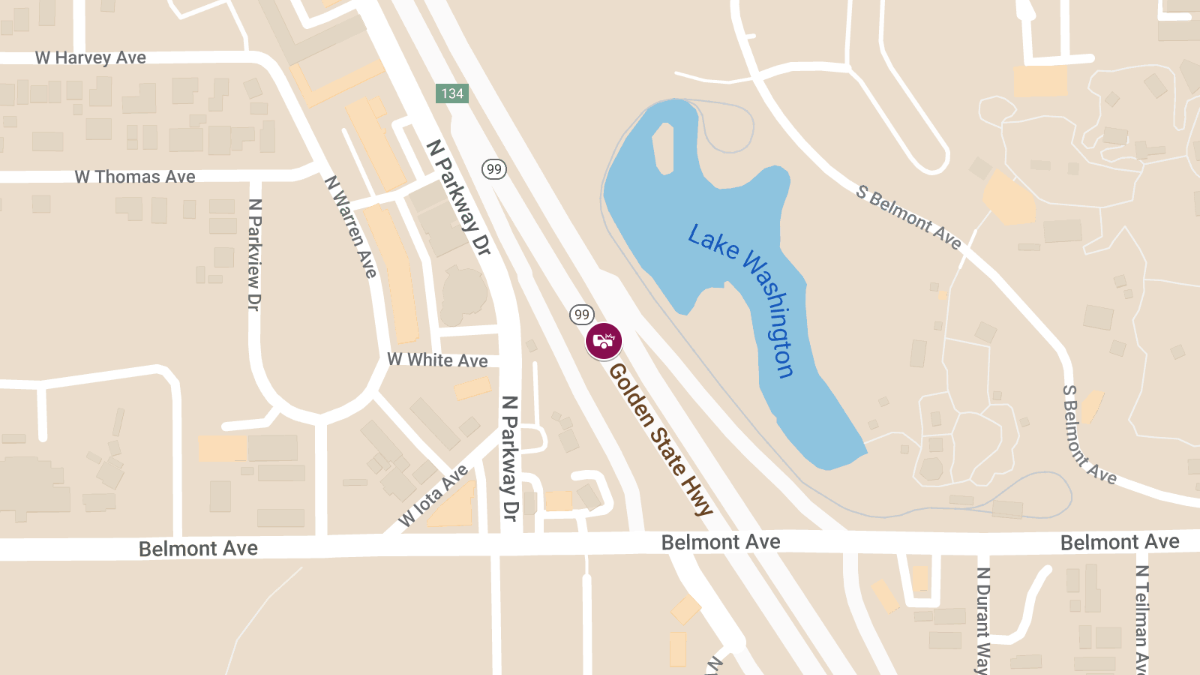 One Injured in Multi-Vehicle Crash on Highway 99 Near Belmont Ave