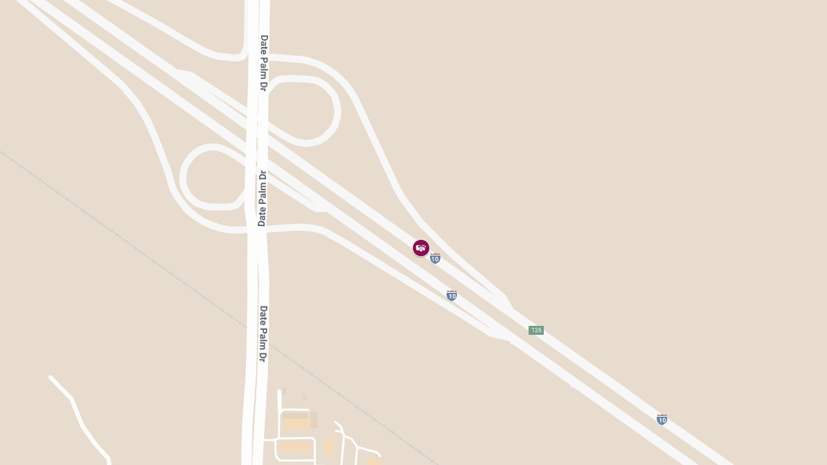One Injured in Multi-Vehicle Crash on I-10 Near Date Palm Dr