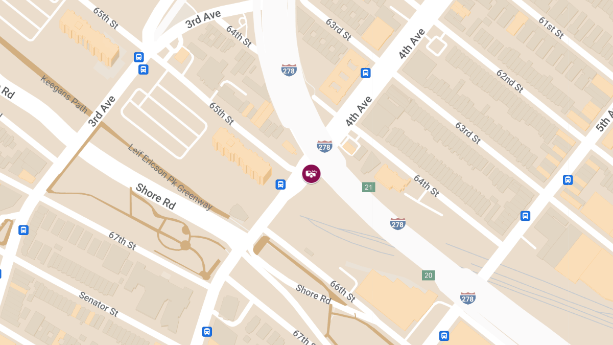 One Injured in Two-Car Crash at 4th Ave & 65th St