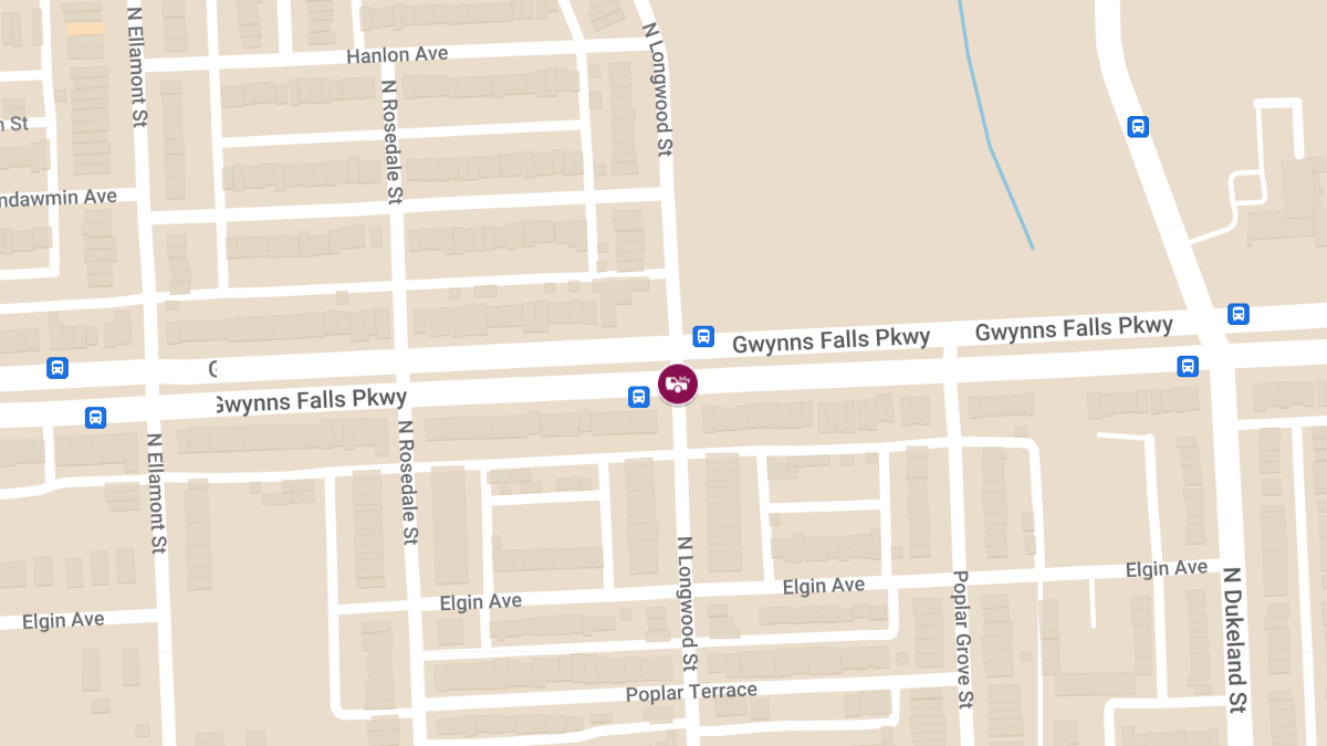 One Injured in Two-Vehicle Collision at Gwynns Falls Pkwy & N Longwood St