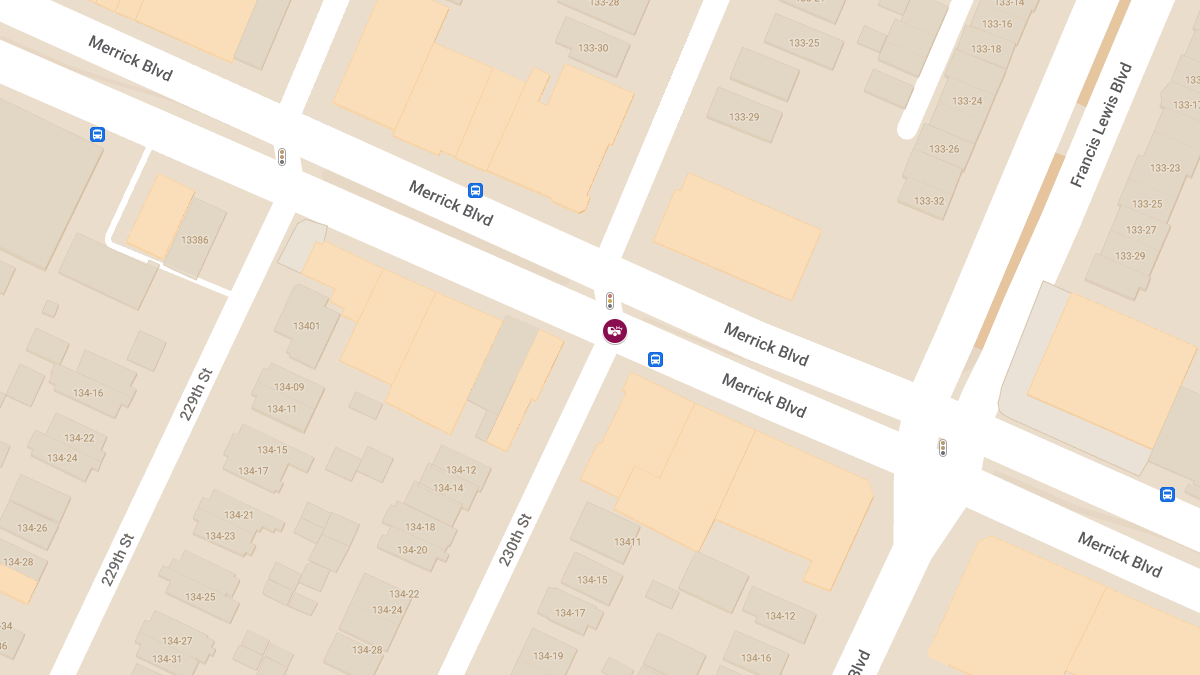 One Injured in Two-Vehicle Crash at 230th St & Merrick Blvd