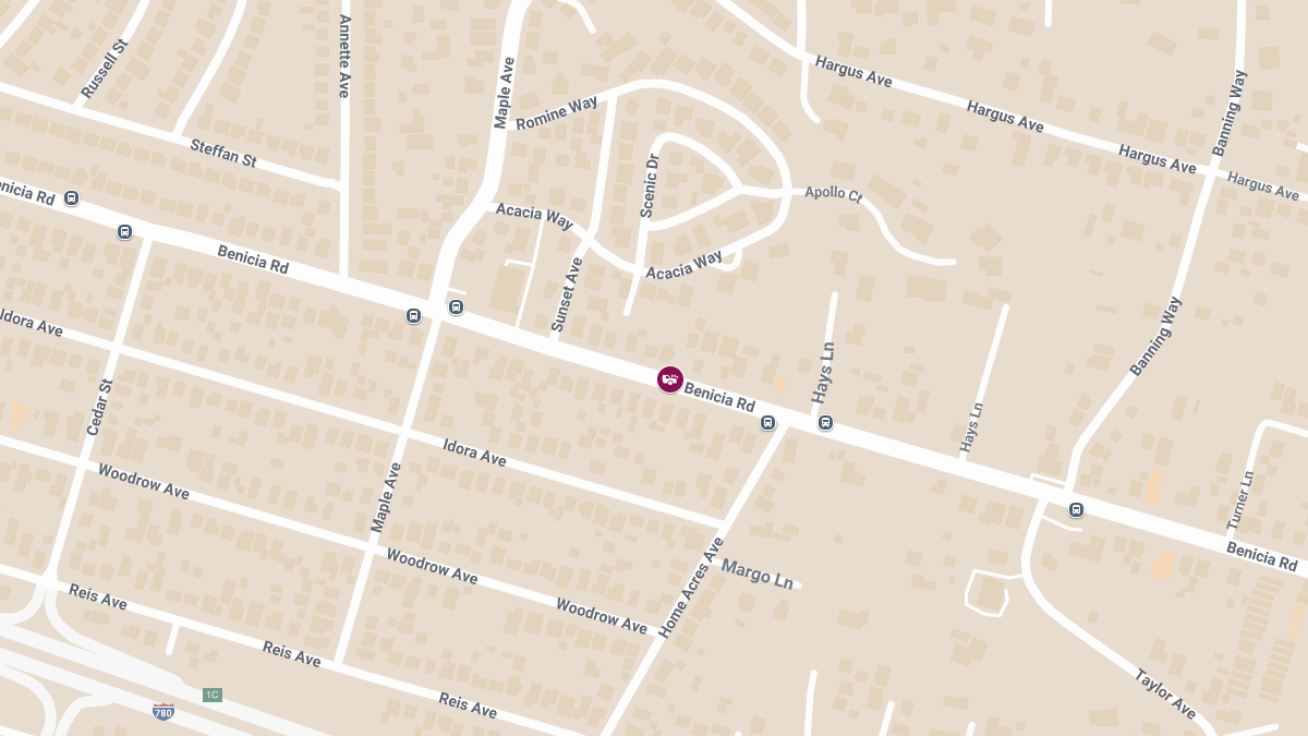 One Injured in Two-Vehicle Crash on Benicia Rd