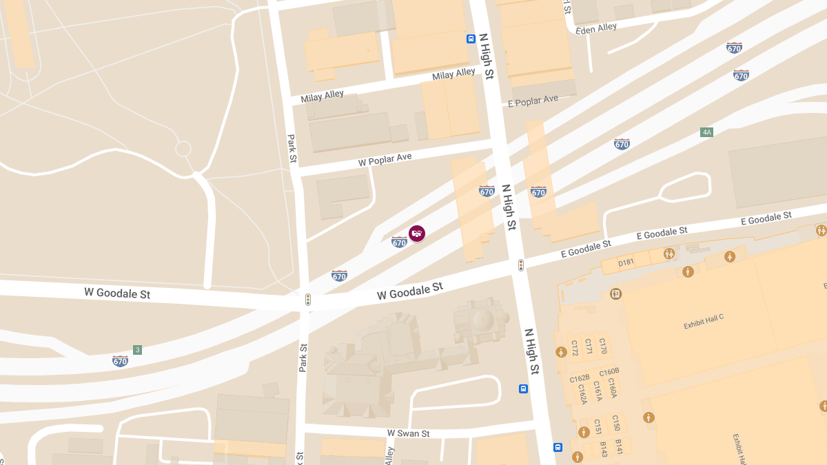 One Injured in Two-Vehicle Crash on I-670 WB Near N High St