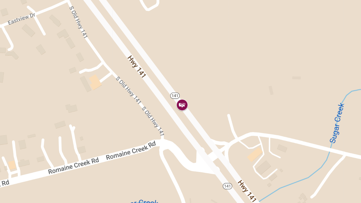 One Injured in Two-Vehicle Crash on MO-141 Near Romaine Creek Rd