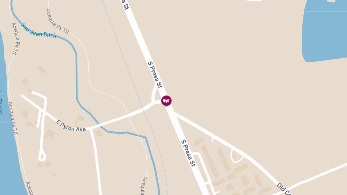 One Killed, One Injured in Crash on S Presa St