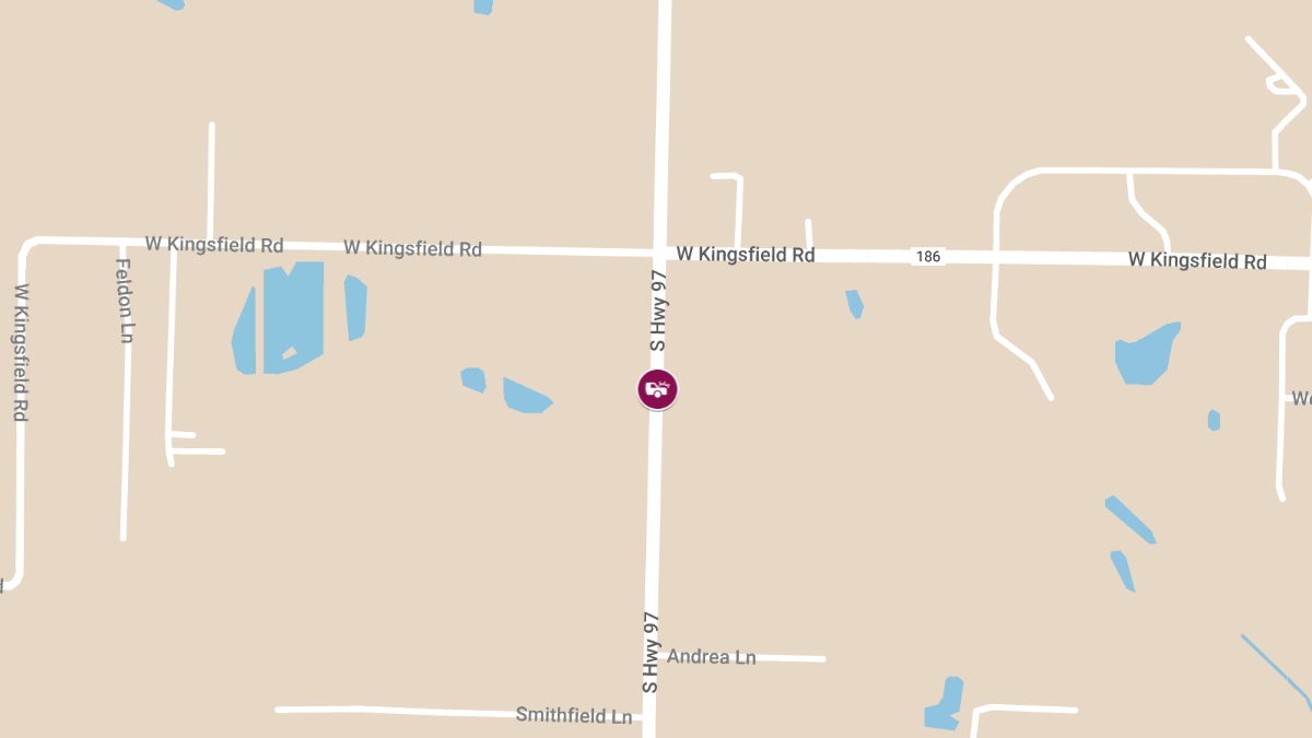 One Killed, Two Injured in Single-Vehicle Crash on Hwy 97