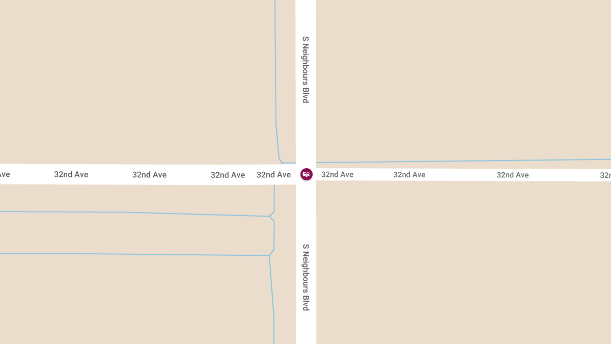 One Seriously Injured in Car Accident at S Neighbours Blvd & 32nd Ave