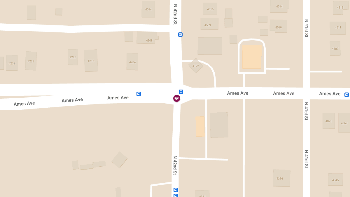 One Seriously Injured in Crash at 42nd St & Ames Ave