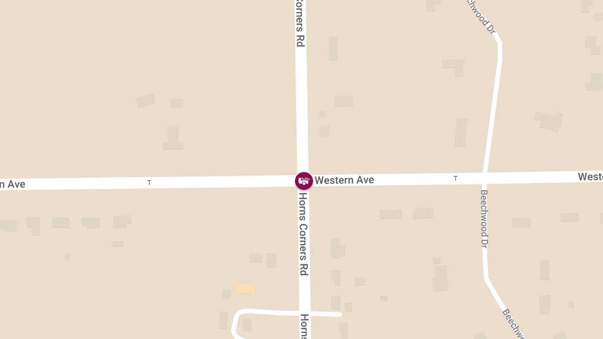 One Trapped in Crash at Western Rd & Horns Corners Rd