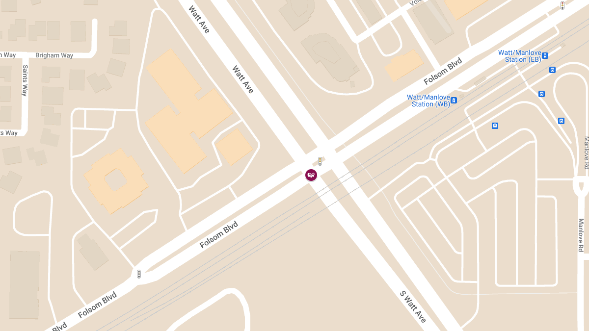 Overturned Vehicle After Crash With Injuries at Folsom Blvd & S Watt Ave