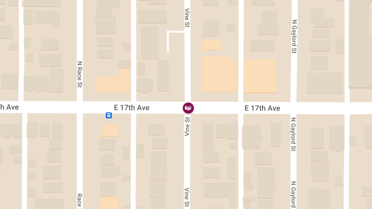 Pedestrian Crash With Injuries at E 17th Ave and N Vine St